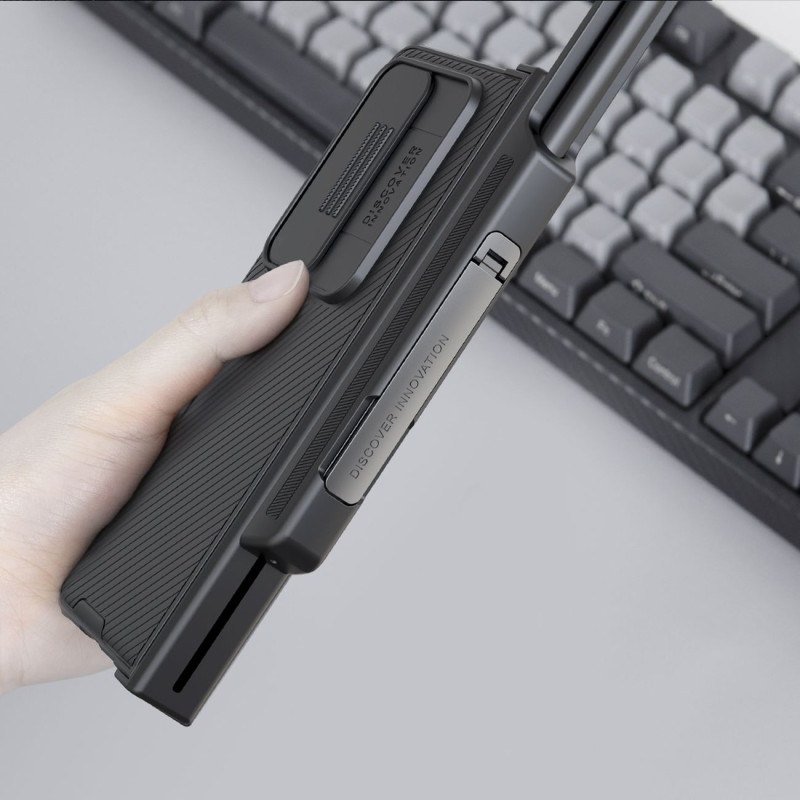 Nillkin CamShield Pro Case (kostiumo) dėklas, skirtas Samsung Galaxy Z Fold 4 dangteliui su fotoaparato dangtelio stovu ...