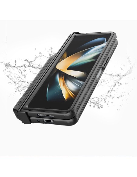 Nillkin CamShield Pro Case (kostiumo) dėklas, skirtas Samsung Galaxy Z Fold 4 dangteliui su fotoaparato dangtelio stovu ... Nillkin CamShield Pro Case (kostiumo) dėklas, skirtas Samsung Galaxy Z Fold 4 dangteliui su fotoaparato dangtelio stovu ...