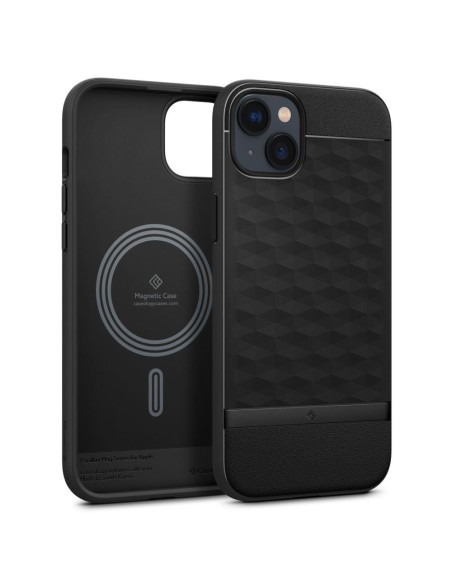 Caseology Parallax Mag MagSafe dėklas skirtas iPhone 14 Plus - matinė juoda Caseology Parallax Mag MagSafe dėklas skirtas iPhone 14 Plus - matinė juoda