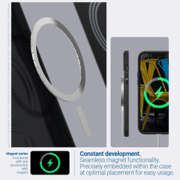 Caseology Parallax Mag MagSafe dėklas skirtas iPhone 14 Plus - matinė juoda
