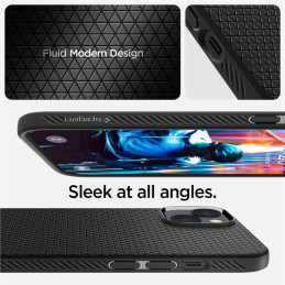 Spigen Liquid Air dėklas iPhone 14 - matinė juoda