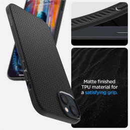Spigen Liquid Air dėklas iPhone 14 - matinė juoda