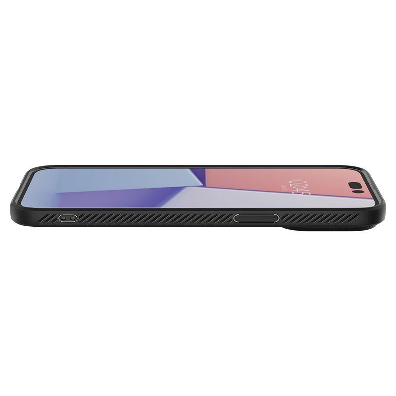 Spigen Liquid Air dėklas iPhone 14 Pro - matinės juodos spalvos Spigen Liquid Air dėklas iPhone 14 Pro - matinės juodos spalvos