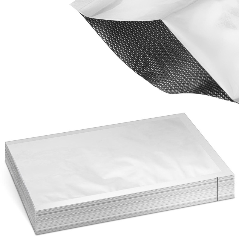 Riektuoti metalizuoto aliuminio maišeliai vakuuminio pakavimo mašinoms 200 x 300 mm 100 vnt. Riektuoti metalizuoto aliuminio maišeliai vakuuminio pakavimo mašinoms 200 x 300 mm 100 vnt.