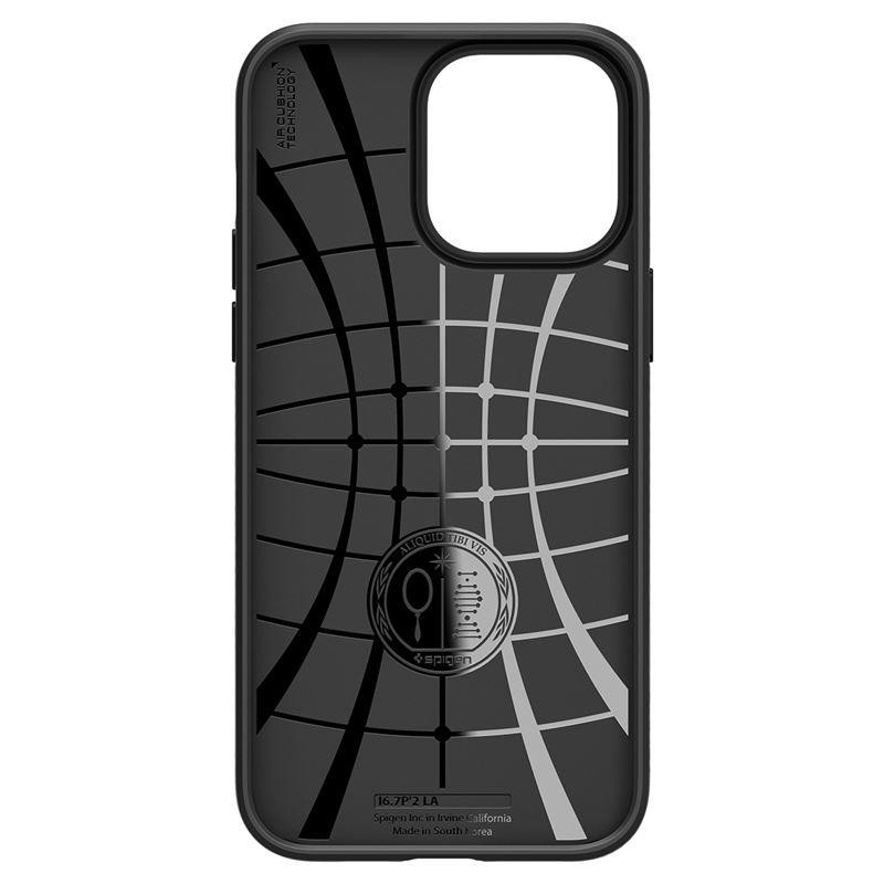 Spigen Liquid Air dėklas iPhone 14 Pro - matinės juodos spalvos