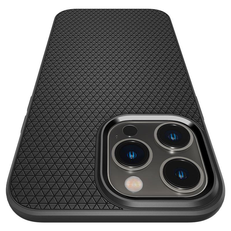 Spigen Liquid Air dėklas iPhone 14 Pro - matinės juodos spalvos