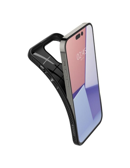 Spigen Liquid Air dėklas iPhone 14 Pro - matinės juodos spalvos Spigen Liquid Air dėklas iPhone 14 Pro - matinės juodos spalvos