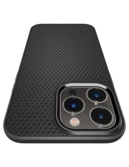 Spigen Liquid Air dėklas, skirtas iPhone 14 Pro Max - matinė juoda Spigen Liquid Air dėklas, skirtas iPhone 14 Pro Max - matinė juoda