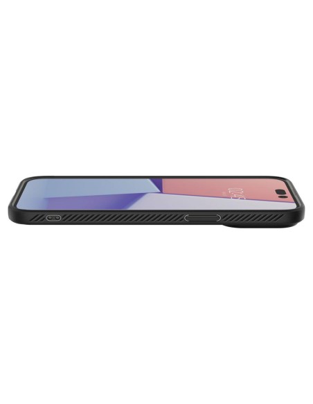 Spigen Liquid Air dėklas, skirtas iPhone 14 Pro Max - matinė juoda Spigen Liquid Air dėklas, skirtas iPhone 14 Pro Max - matinė juoda