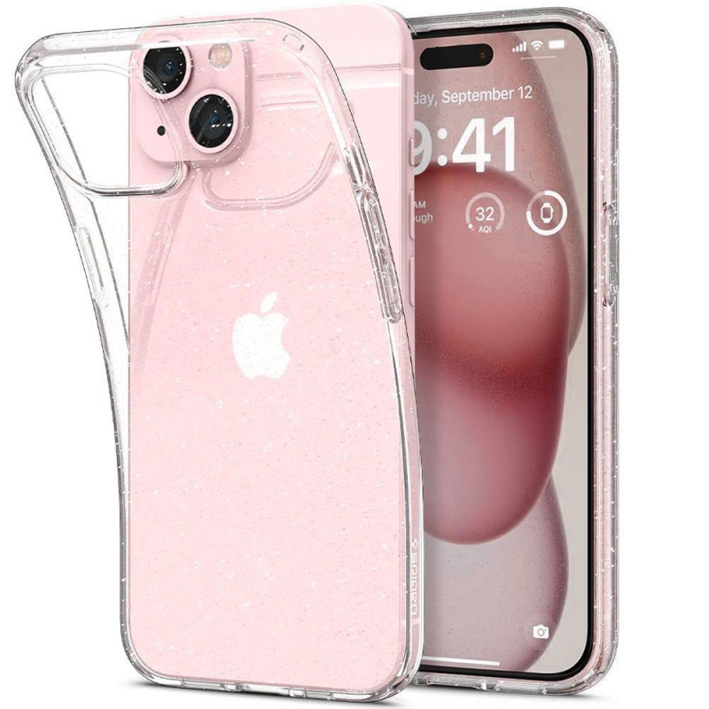 Spigen Liquid Crystal dėklas iPhone 14 Plus - skaidrus ir blizgantis Spigen Liquid Crystal dėklas iPhone 14 Plus - skaidrus ir blizgantis