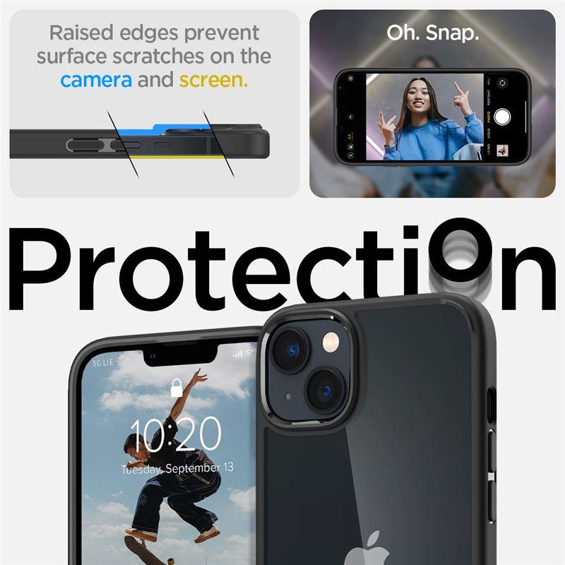 Spigen Ultra Hybrid dėklas, skirtas iPhone 14 Plus - matinė juoda