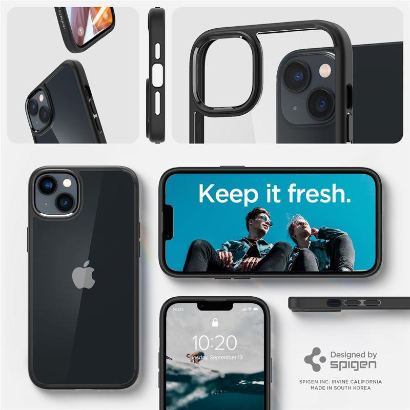 Spigen Ultra Hybrid dėklas, skirtas iPhone 14 Plus - matinė juoda