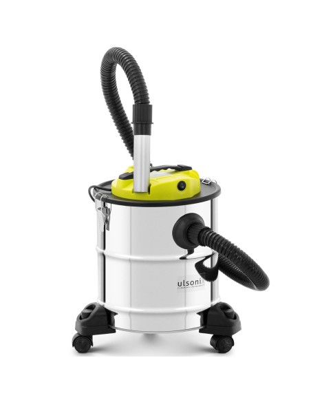 Židinio pelenų siurblys mobilus nerūdijantis su HEPA filtru 1,2 kW 20 l Židinio pelenų siurblys mobilus nerūdijantis su HEPA filtru 1,2 kW 20 l