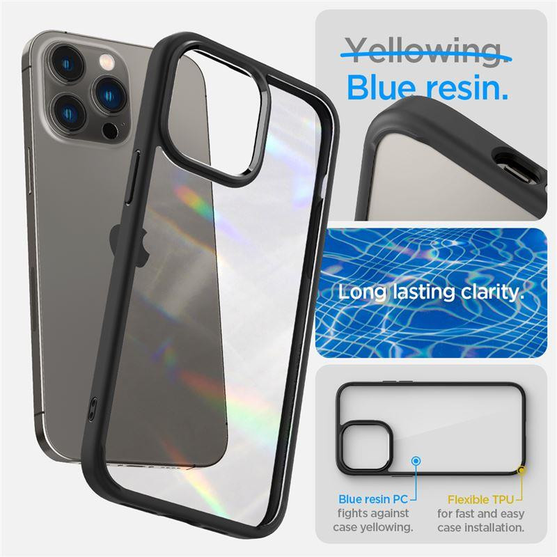 Spigen Ultra Hybrid dėklas, skirtas iPhone 14 Pro Max - matinė juoda Spigen Ultra Hybrid dėklas, skirtas iPhone 14 Pro Max - matinė juoda