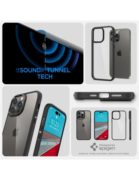 Spigen Ultra Hybrid dėklas, skirtas iPhone 14 Pro Max - matinė juoda Spigen Ultra Hybrid dėklas, skirtas iPhone 14 Pro Max - matinė juoda