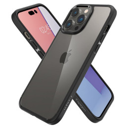 Spigen Ultra Hybrid dėklas, skirtas iPhone 14 Pro Max - matinė juoda