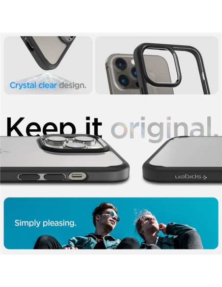 Spigen Ultra Hybrid dėklas, skirtas iPhone 14 Pro Max - matinė juoda Spigen Ultra Hybrid dėklas, skirtas iPhone 14 Pro Max - matinė juoda