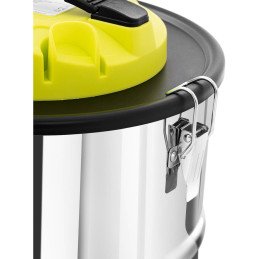 Židinio pelenų siurblys mobilus nerūdijantis su HEPA filtru 1,2 kW 20 l