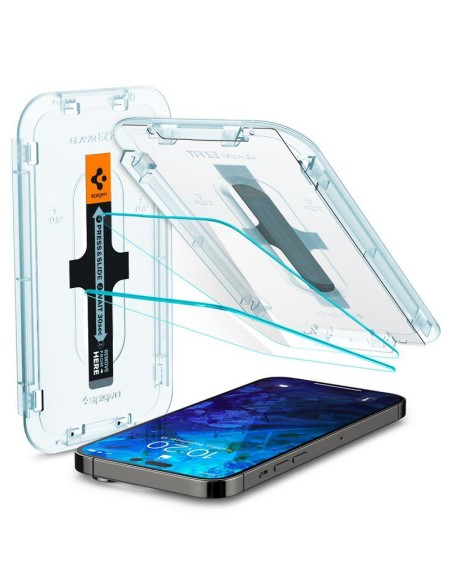Spigen Glas.tR EZ Fit grūdintas stiklas skirtas iPhone 14 Pro Max - 2 vnt. Spigen Glas.tR EZ Fit grūdintas stiklas skirtas iPhone 14 Pro Max - 2 vnt.
