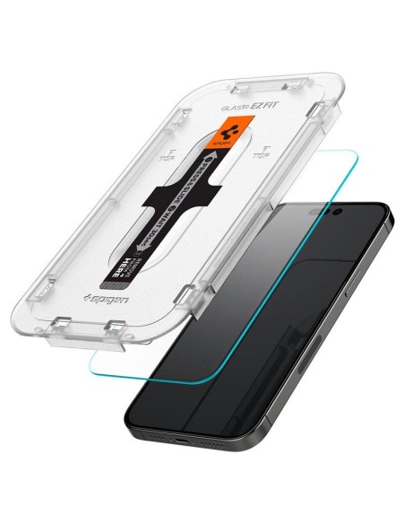 Spigen Glas.tR EZ Fit grūdintas stiklas skirtas iPhone 14 Pro Max - 2 vnt. Spigen Glas.tR EZ Fit grūdintas stiklas skirtas iPhone 14 Pro Max - 2 vnt.