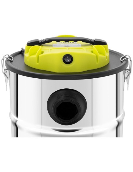 Židinio pelenų siurblys mobilus nerūdijantis su HEPA filtru 1,2 kW 20 l Židinio pelenų siurblys mobilus nerūdijantis su HEPA filtru 1,2 kW 20 l