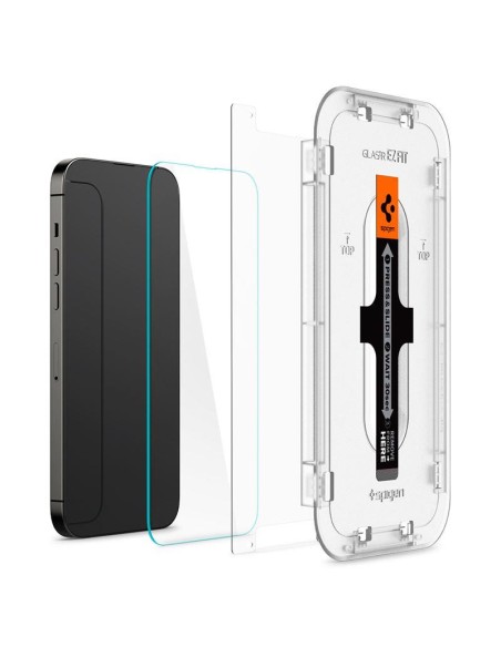 Spigen Glas.tR EZ Fit grūdintas stiklas skirtas iPhone 14 Pro Max - 2 vnt. Spigen Glas.tR EZ Fit grūdintas stiklas skirtas iPhone 14 Pro Max - 2 vnt.