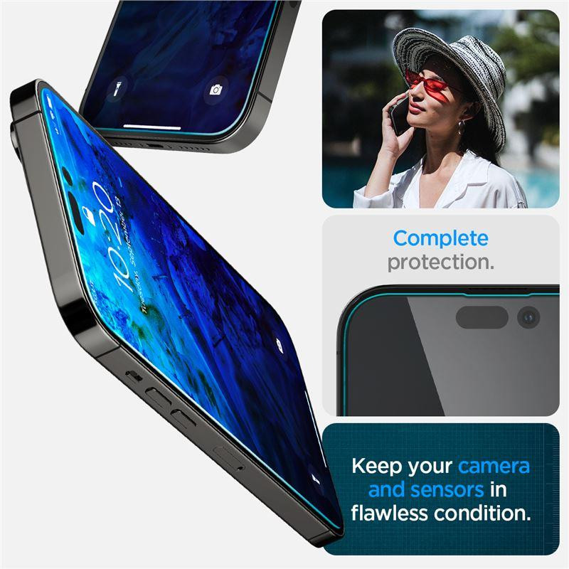 Spigen Glas.tR EZ Fit grūdintas stiklas skirtas iPhone 14 Pro Max - 2 vnt.