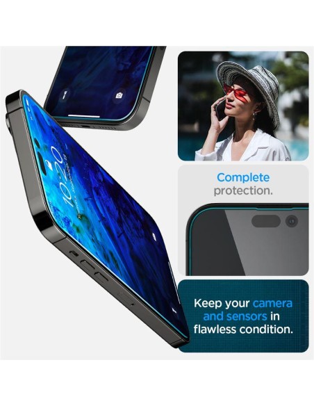 Spigen Glas.tR EZ Fit grūdintas stiklas skirtas iPhone 14 Pro Max - 2 vnt. Spigen Glas.tR EZ Fit grūdintas stiklas skirtas iPhone 14 Pro Max - 2 vnt.