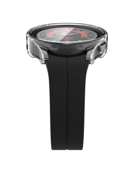 „Spigen Thin Fit“ dėklas ir grūdinto stiklo rinkinys, skirtas „Samsung Galaxy Watch 5 Pro“ (45 mm) – skaidrus „Spigen Thin Fit“ dėklas ir grūdinto stiklo rinkinys, skirtas „Samsung Galaxy Watch 5 Pro“ (45 mm) – skaidrus