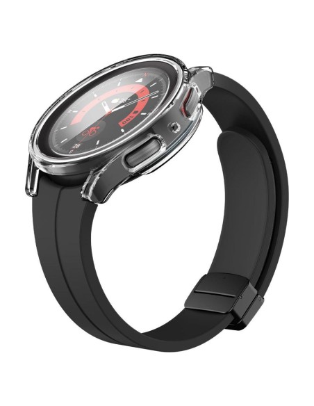 „Spigen Thin Fit“ dėklas ir grūdinto stiklo rinkinys, skirtas „Samsung Galaxy Watch 5 Pro“ (45 mm) – skaidrus „Spigen Thin Fit“ dėklas ir grūdinto stiklo rinkinys, skirtas „Samsung Galaxy Watch 5 Pro“ (45 mm) – skaidrus