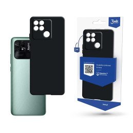 3mk matinis dėklas, skirtas Xiaomi Redmi 10C – juodas