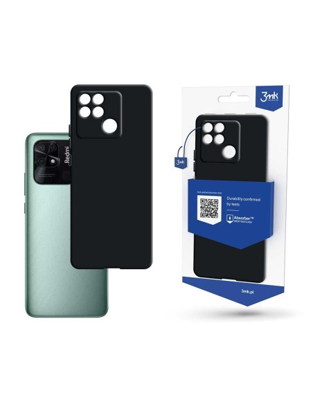 3mk matinis dėklas, skirtas Xiaomi Redmi 10C – juodas 3mk matinis dėklas, skirtas Xiaomi Redmi 10C – juodas