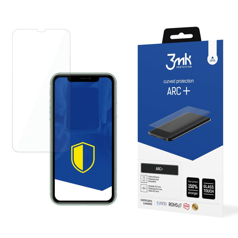 3mk ARC+ folija, skirta iPhone XR / iPhone 11 3mk ARC+ folija, skirta iPhone XR / iPhone 11