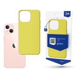 3mk matinis dėklas, skirtas iPhone 14 Plus – geltonas
