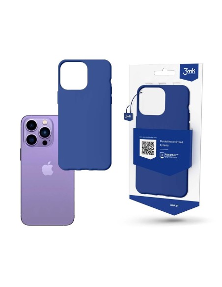 3mk matinis dėklas, skirtas iPhone 14 Pro – mėlynas 3mk matinis dėklas, skirtas iPhone 14 Pro – mėlynas