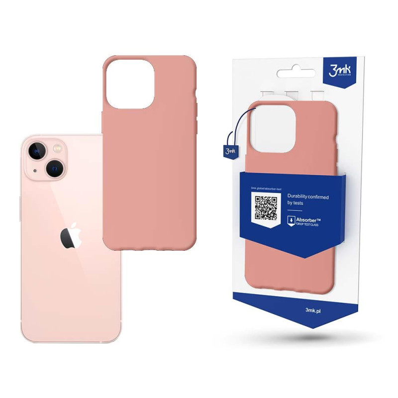 3mk matinis dėklas, skirtas iPhone 14 – rožinis 3mk matinis dėklas, skirtas iPhone 14 – rožinis