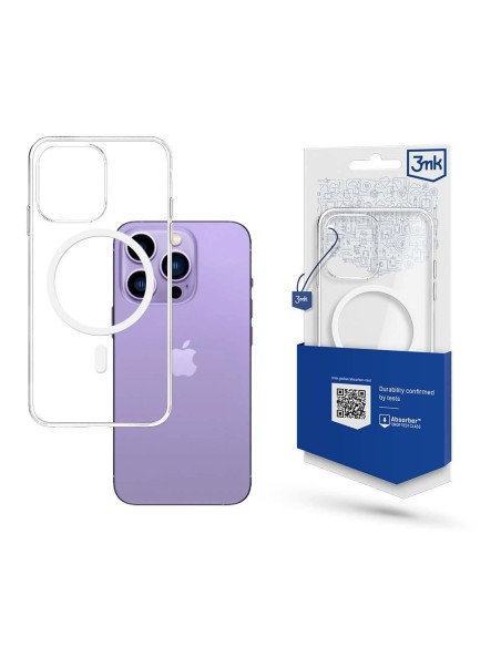 3mk Mag Case su MagSafe, skirtas iPhone 14 Pro Max - skaidrus 3mk Mag Case su MagSafe, skirtas iPhone 14 Pro Max - skaidrus