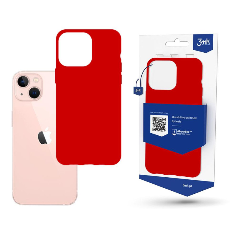 3mk matinis dėklas, skirtas iPhone 14 Plus – raudonas 3mk matinis dėklas, skirtas iPhone 14 Plus – raudonas