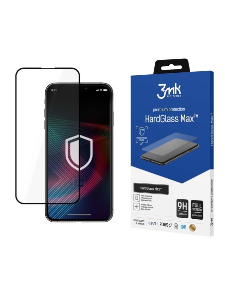 9H 3mk HardGlass Max™ stiklas, skirtas iPhone 14 9H 3mk HardGlass Max™ stiklas, skirtas iPhone 14