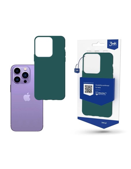 3mk matinis dėklas, skirtas iPhone 14 Pro Max – žalias 3mk matinis dėklas, skirtas iPhone 14 Pro Max – žalias