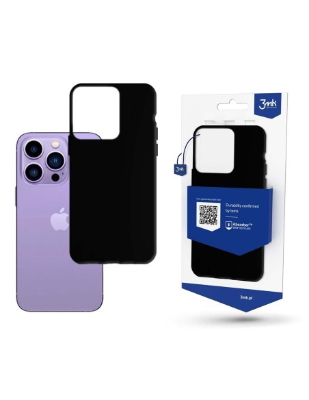 3mk matinis dėklas, skirtas iPhone 14 Pro Max – juodas 3mk matinis dėklas, skirtas iPhone 14 Pro Max – juodas