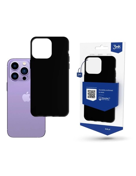 3mk matinis dėklas, skirtas iPhone 14 Pro – juodas 3mk matinis dėklas, skirtas iPhone 14 Pro – juodas