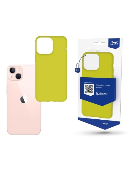 3mk matinis dėklas iPhone 14 - geltonas