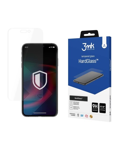 9H 3mk HardGlass™ stiklas, skirtas iPhone 14 Pro Max 9H 3mk HardGlass™ stiklas, skirtas iPhone 14 Pro Max