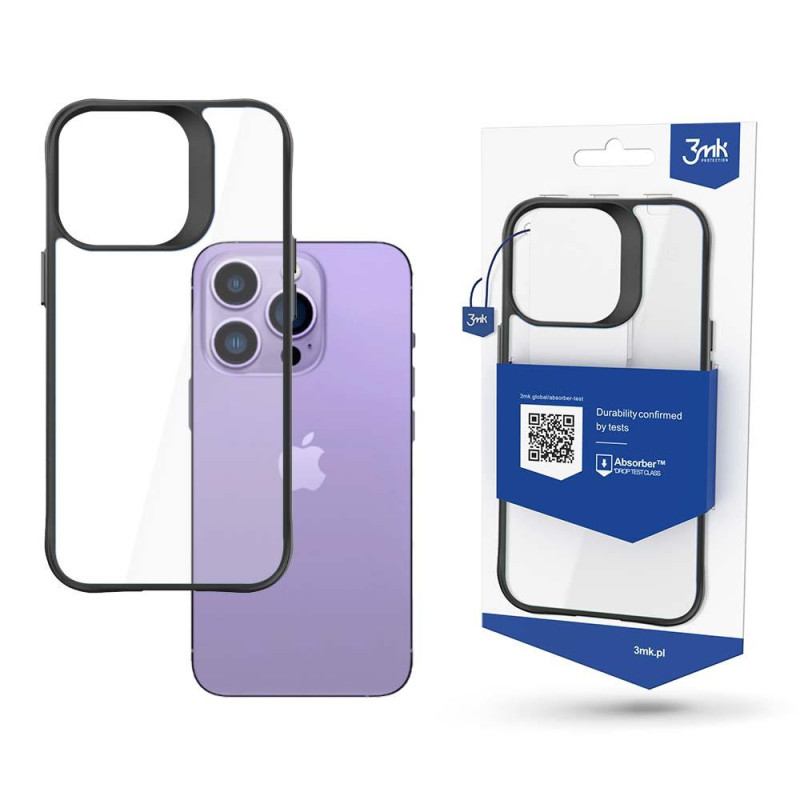 3mk Satin Armor Case+ dėklas, skirtas iPhone 14 Pro Max - skaidrus 3mk Satin Armor Case+ dėklas, skirtas iPhone 14 Pro Max - skaidrus
