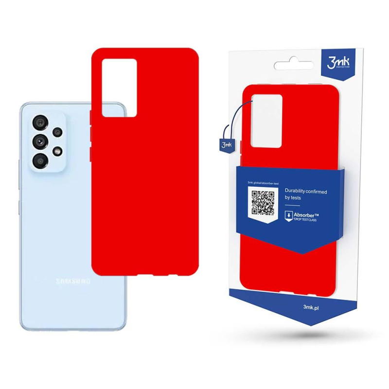 3mk matinis dėklas, skirtas Samsung Galaxy A53 5G – raudonas 3mk matinis dėklas, skirtas Samsung Galaxy A53 5G – raudonas