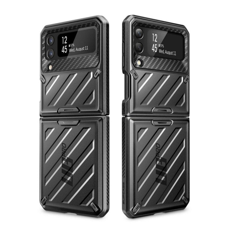 Unicorn Beetle Pro Supcase dėklas, skirtas Samsung Galaxy Z Flip 4 - juodas