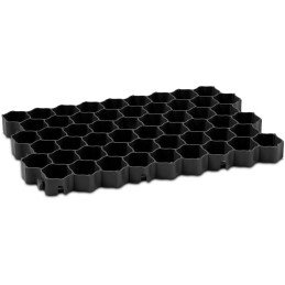 Modulinės parkavimo vejos grotelės 60 x 40 x 4 cm 4 vnt.juodas