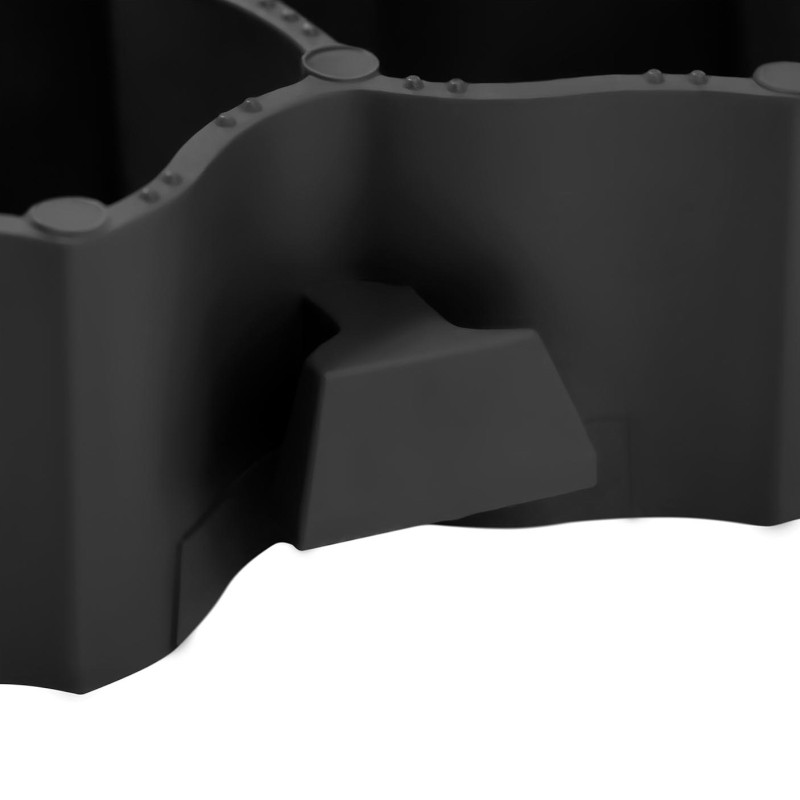 Modulinės parkavimo vejos grotelės 60 x 40 x 4 cm 4 vnt.juodas