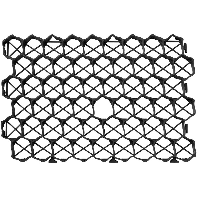 Modulinės parkavimo vejos grotelės 60 x 40 x 4 cm 4 vnt.juodas